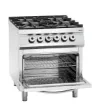 Picture of Bartscher Gas stove, 4 burners,el. oven,2/1GN