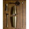 Picture of Beaumont Antique Brass Plated Banded Jigger 25ml/35ml/50ml