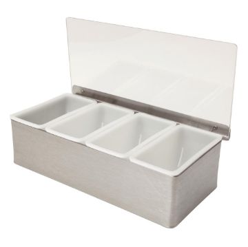 Picture of Beaumont 4 Part Stainless Steel Condiment Holder