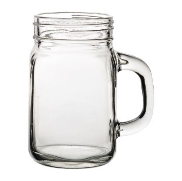 Picture of Utopia Handled Mason Jars 430ml (Pack of 24)