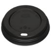 Picture of Fiesta Recyclable Coffee Cup Lids Black 340ml / 12oz & 455ml / 16oz (1000 Pack)
