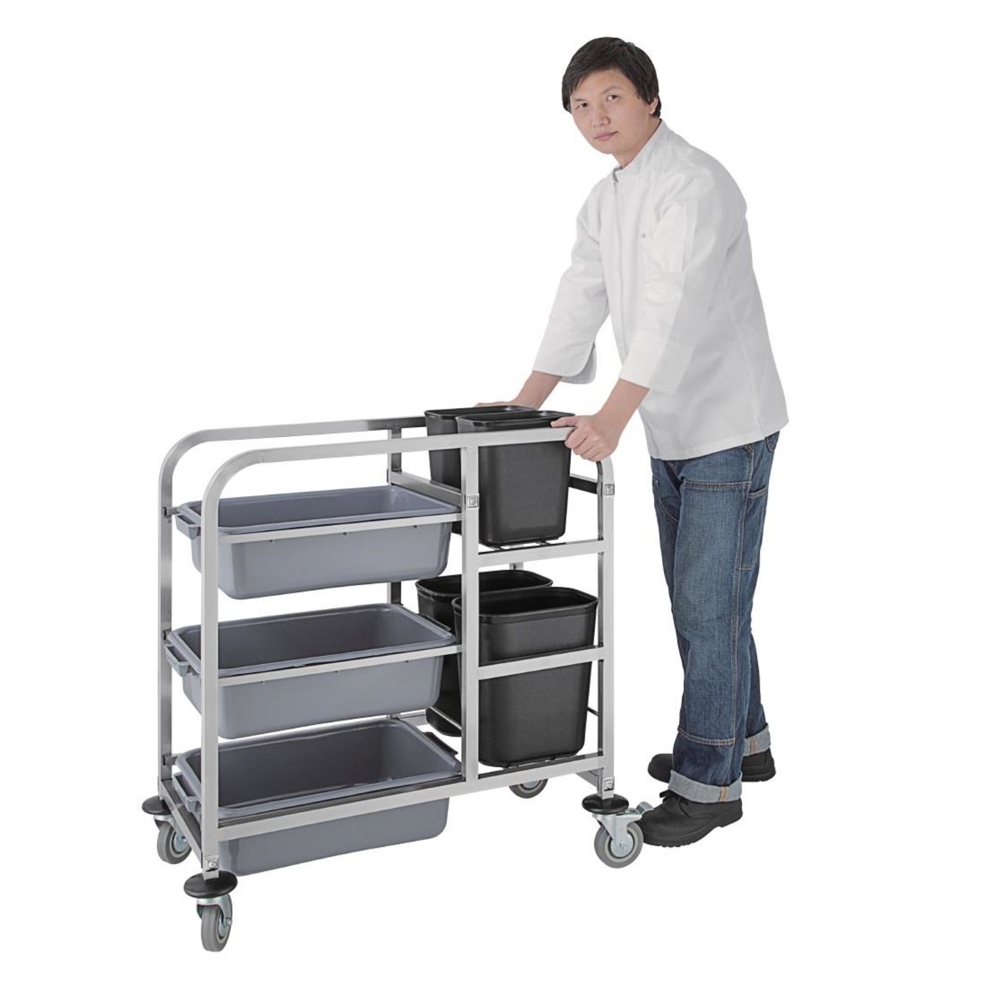 Picture of Vogue Stainless Steel Bussing Trolley