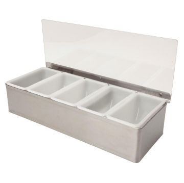 Picture of Beaumont 5 Part Stainless Steel Condiment Holder