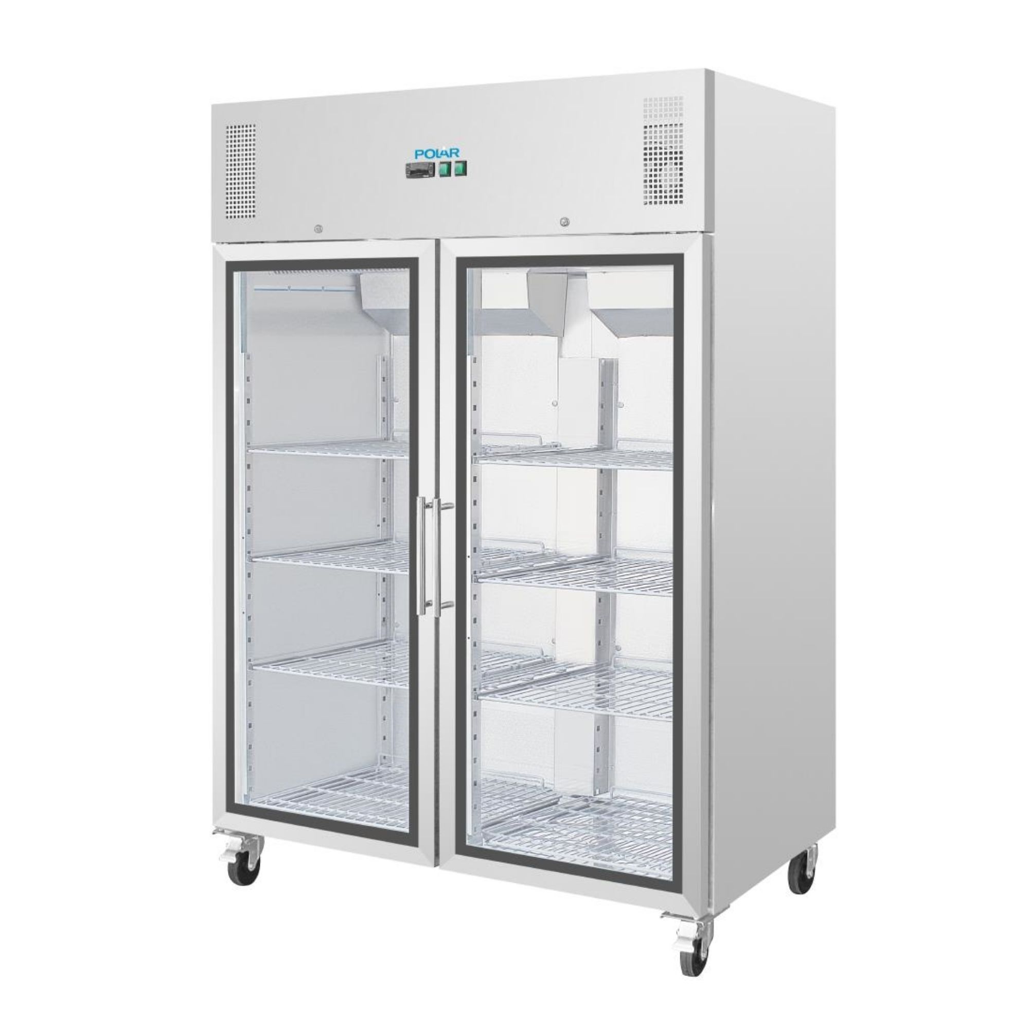 Picture of Polar G-Series Upright Double Door Gastro Display Fridge 1200Ltr