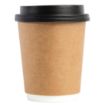 Picture of Fiesta Recyclable Coffee Cup Lids Black 225ml / 8oz (Pack of 50) - CW715