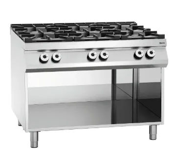 Picture of Bartscher Gas stove, 6 burners, OBU Freestanding