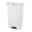 Picture of Rubbermaid Slim Jim Step on Bin Front Pedal 68Ltr White