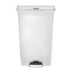 Picture of Rubbermaid Slim Jim Step on Bin Front Pedal 68Ltr White