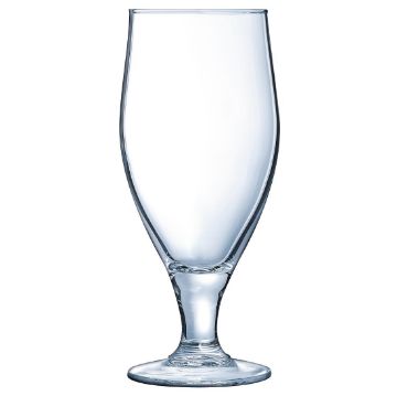 Picture of Arcoroc Cervoise Nucleated Stemmed Beer Glasses 320ml CE Marked at 284ml