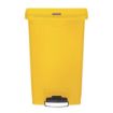 Picture of Rubbermaid Slim Jim Front Step-On Pedal Bin 50Ltr - Yellow