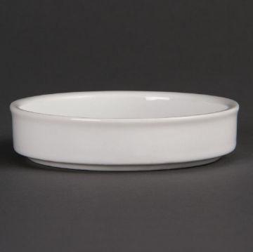 Picture of Olympia Mediterranean Stackable Dishes White 102mm (Pack of 6)