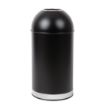 Picture of Bolero Steel Open Lid Bullet Bin Black 40Ltr