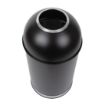 Picture of Bolero Steel Open Lid Bullet Bin Black 40Ltr