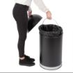 Picture of Bolero Steel Open Lid Bullet Bin Black 40Ltr