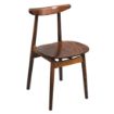 Picture of Fameg Walnut Cowhorn Side Chair (Pack of 2)