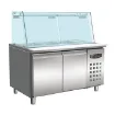Picture of CombiSteel 700 Counter Refrigerator with Glass Cover 2 Doors