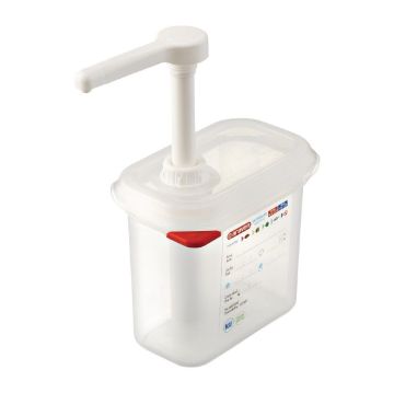 Picture of Araven Sauce Dispenser with Pump GN 1/9 Transparent 1.5Ltr