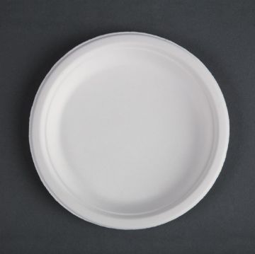 Picture of Fiesta Compostable Bagasse Plates Round 179mm (Pack of 50)