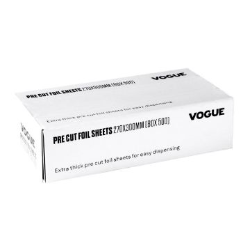Picture of Vogue Aluminium Foil Sheets 270x300mm (500 pack)