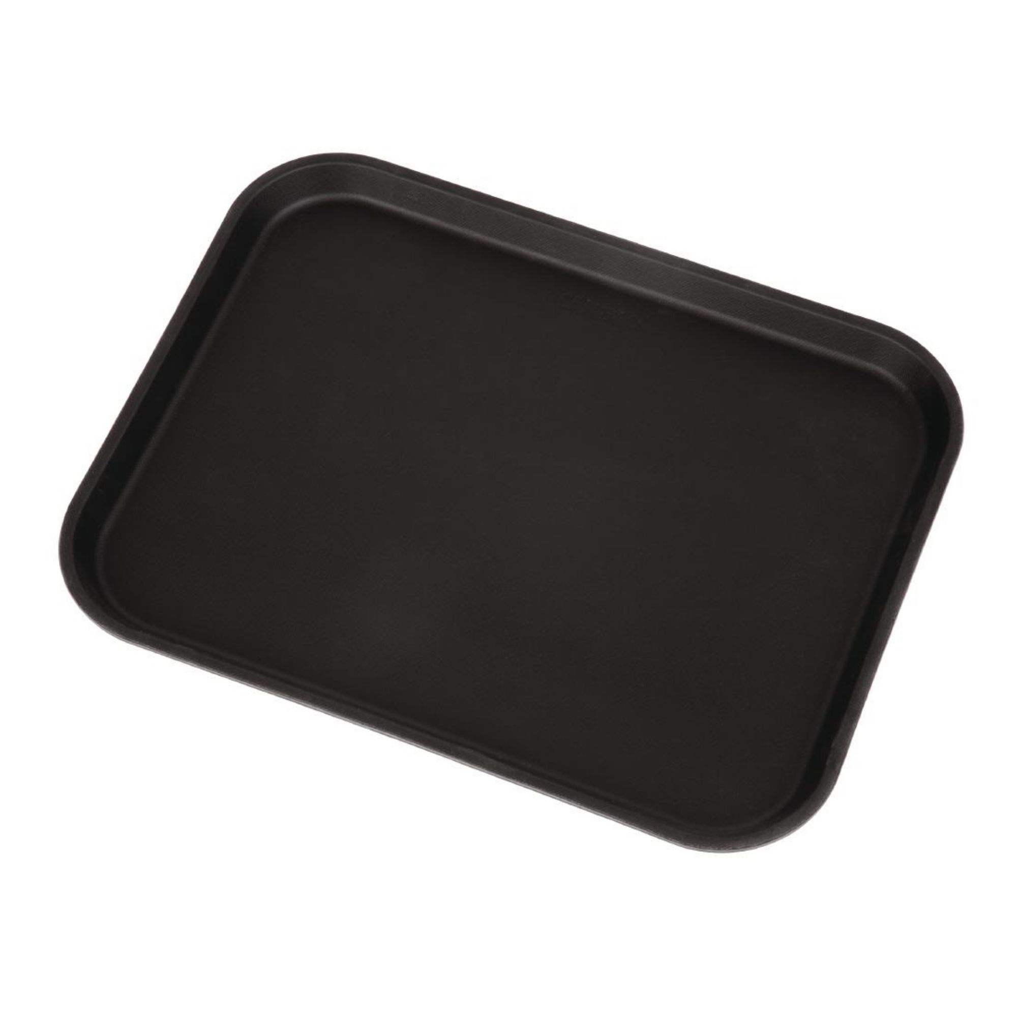 Picture of Cambro Camtread Fibreglass Rectangular Non-Slip Tray Black 457mm