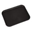 Picture of Cambro Camtread Fibreglass Rectangular Non-Slip Tray Black 457mm