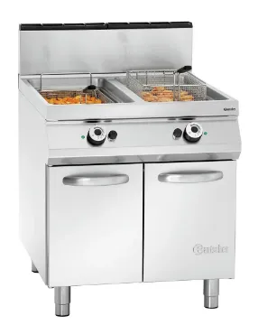 Picture of Bartscher Gas standing deep fat fryer, 2 basins