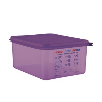 Picture of Araven Allergen Polypropylene 1/2 Gastronorm Food Container 10L