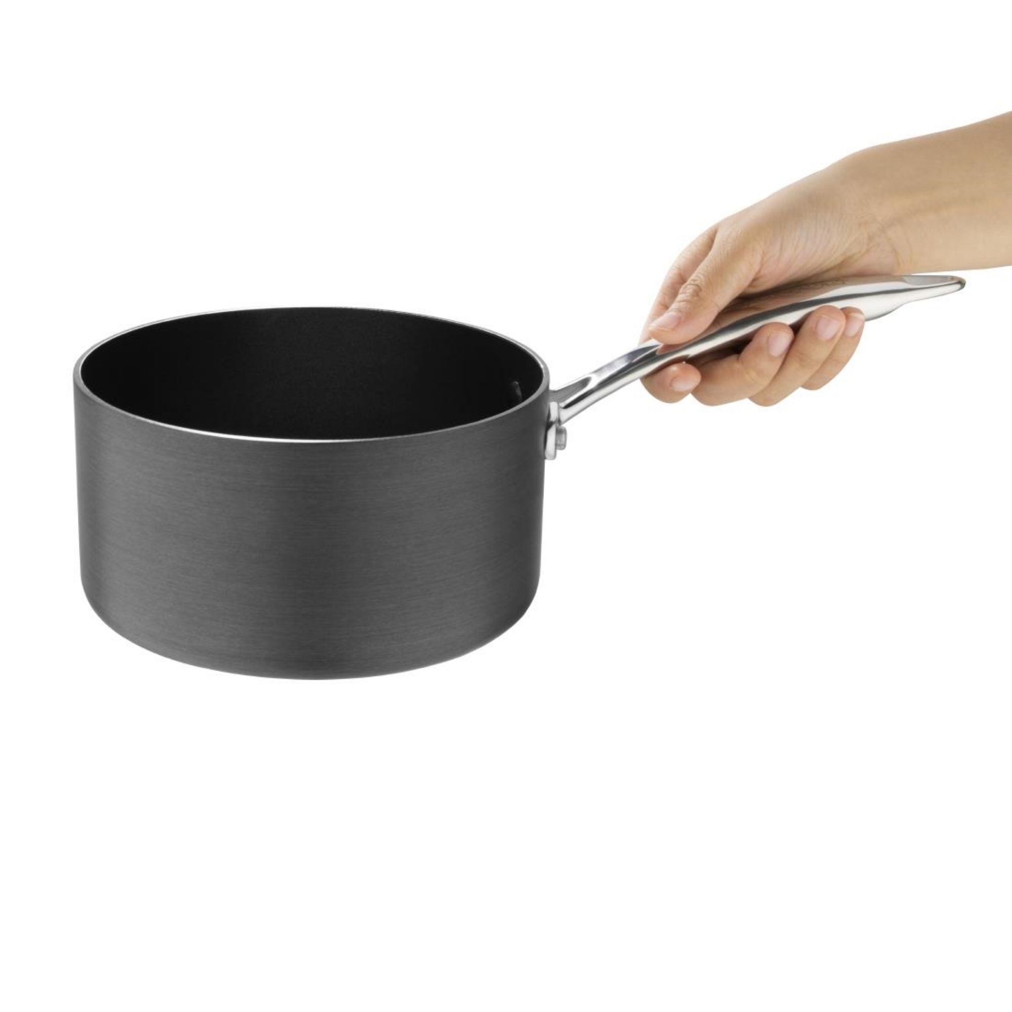 Picture of Vogue Anodised Aluminium Non-Stick Saucepan 18cm