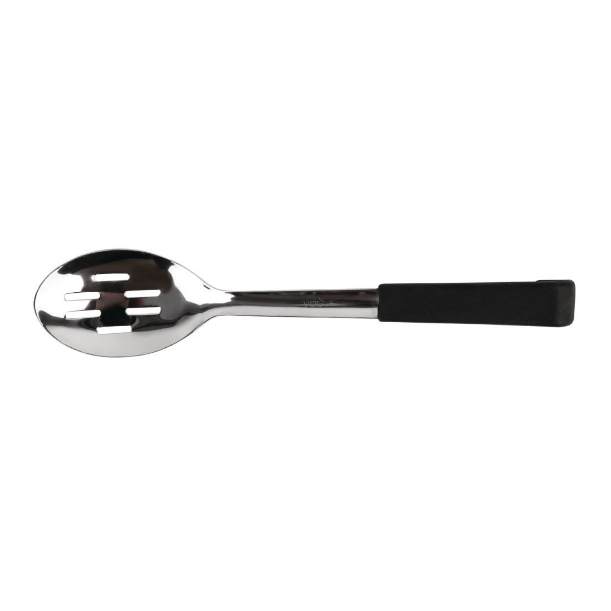 Picture of Vogue Slotted Serving Spoon Black Handle 340mm