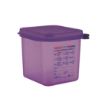 Picture of Araven Allergen Polypropylene 1/6 Gastronorm Food Container Purple 2.6L