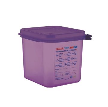Picture of Araven Allergen Polypropylene 1/6 Gastronorm Food Container Purple 2.6L