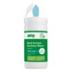 Picture of Jantex Green Surface Sanitiser Wipes Starter Tub 200mm (Pack of 200)