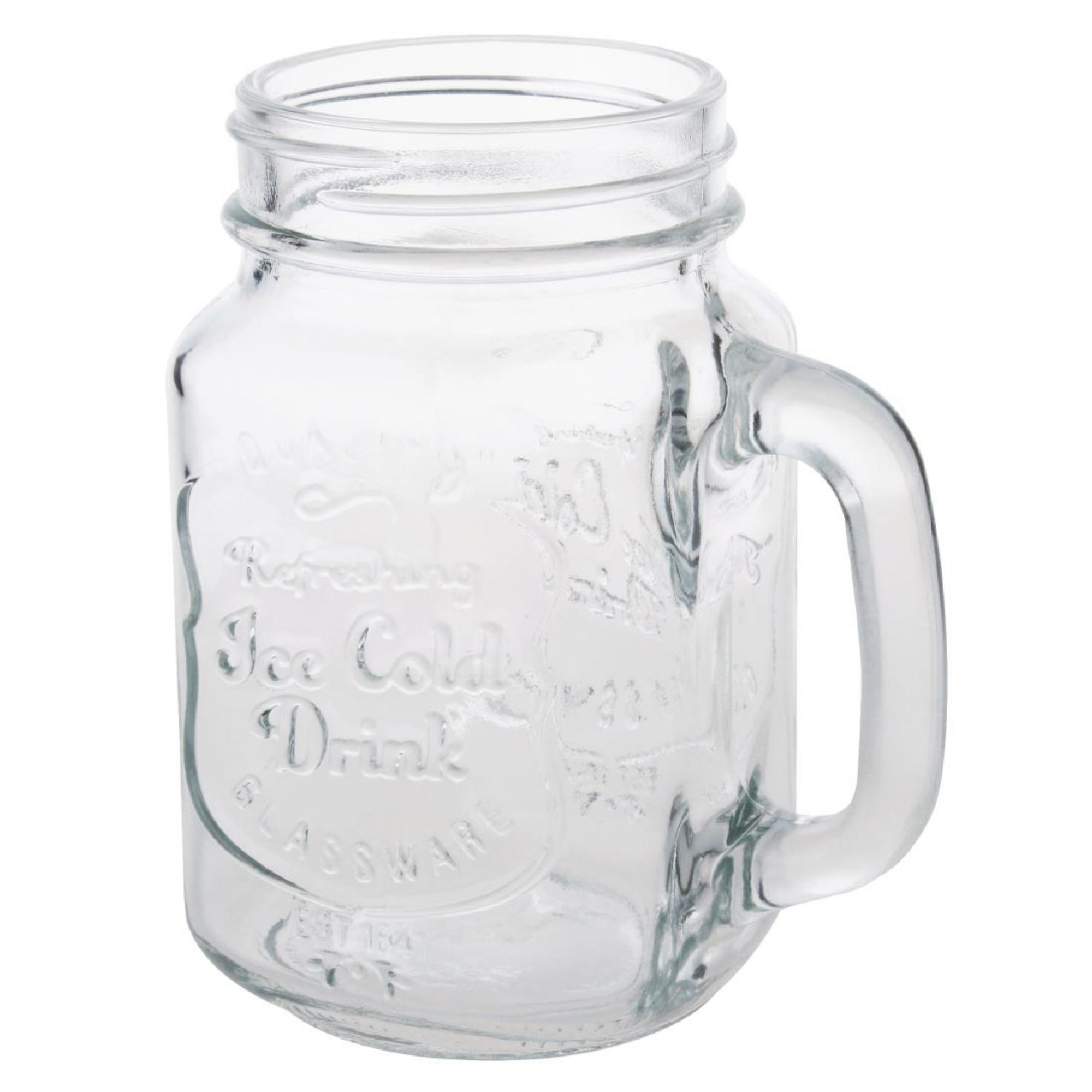 Picture of Olympia Handled Mason Jar 450ml (Pack of 12)
