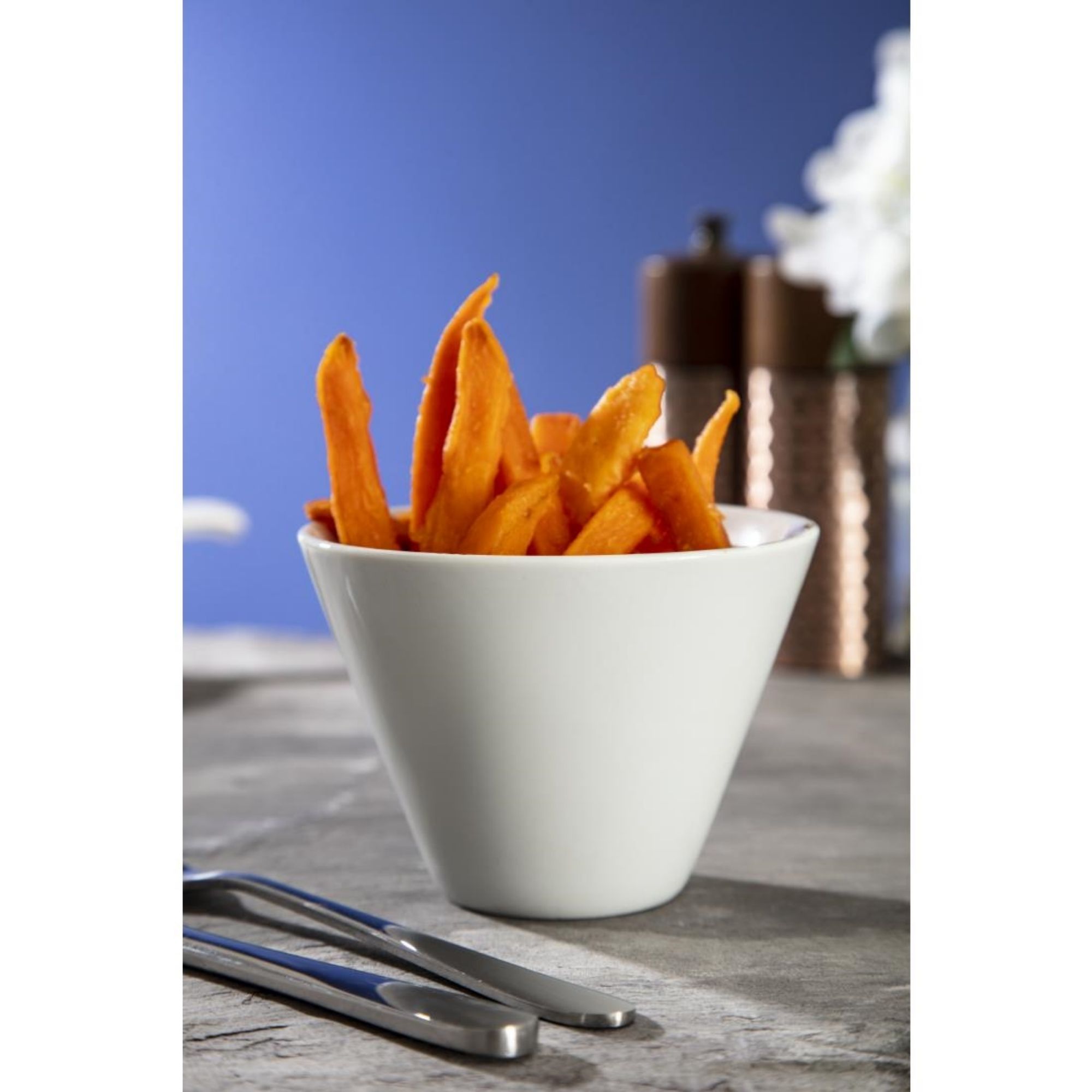 Picture of Olympia Whiteware Conical Ramekin White 110mm (Pack of 6)