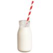 Picture of Olympia Glass Milk Bottles 200ml (Pack of 12)