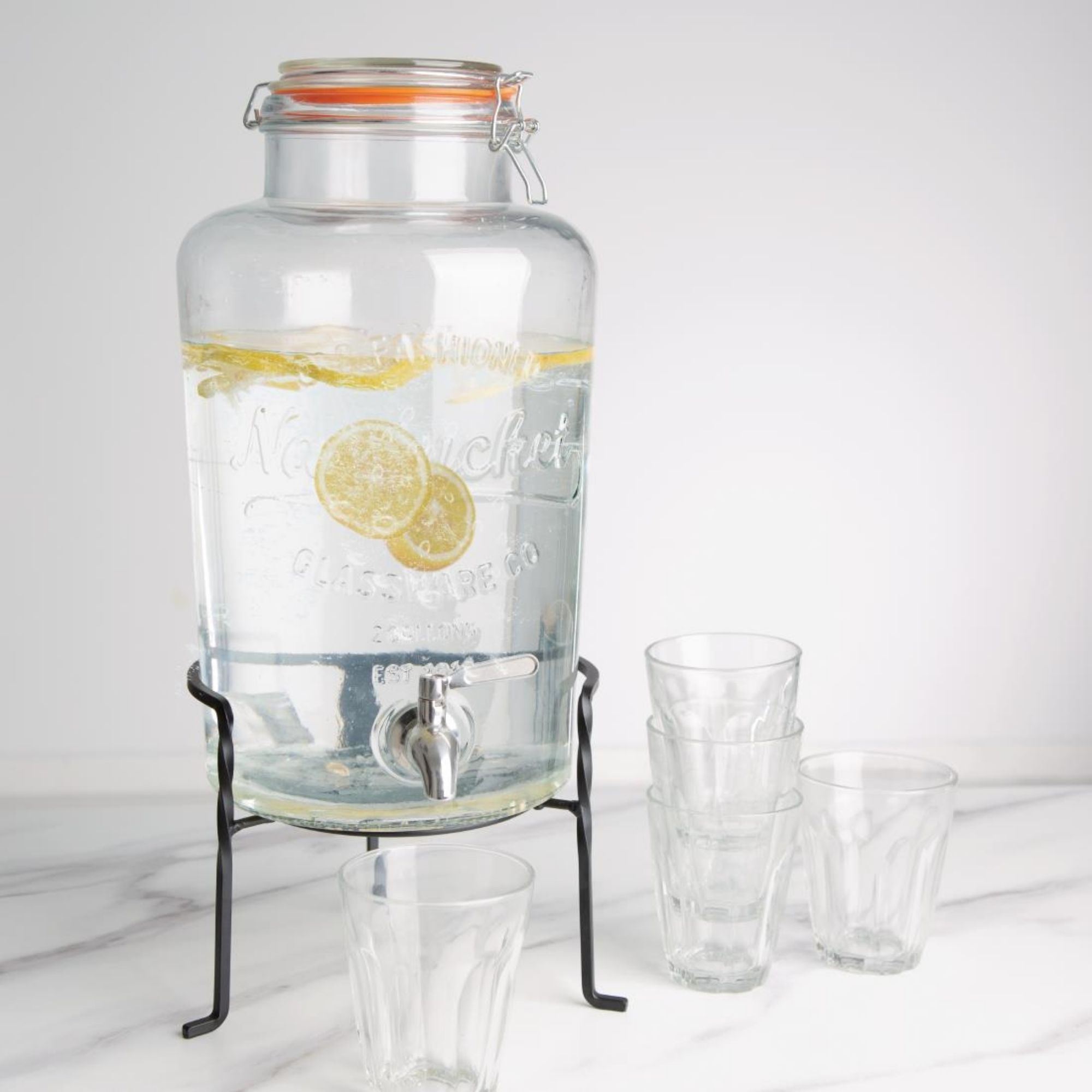 Picture of Olympia Nantucket Style Drink Dispenser with Wire Stand 8.5Ltr