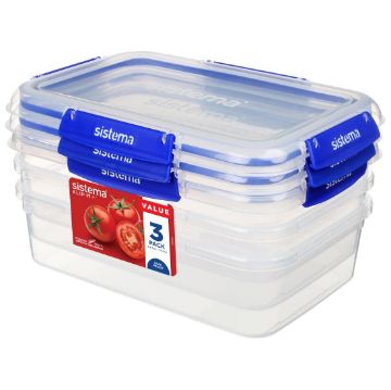 Picture of Sistema Klip It Containers 2Ltr (Pack of 3)
