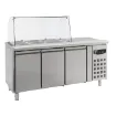 Picture of CombiSteel Saladette 3 Door with Glass Cover 465 Litre