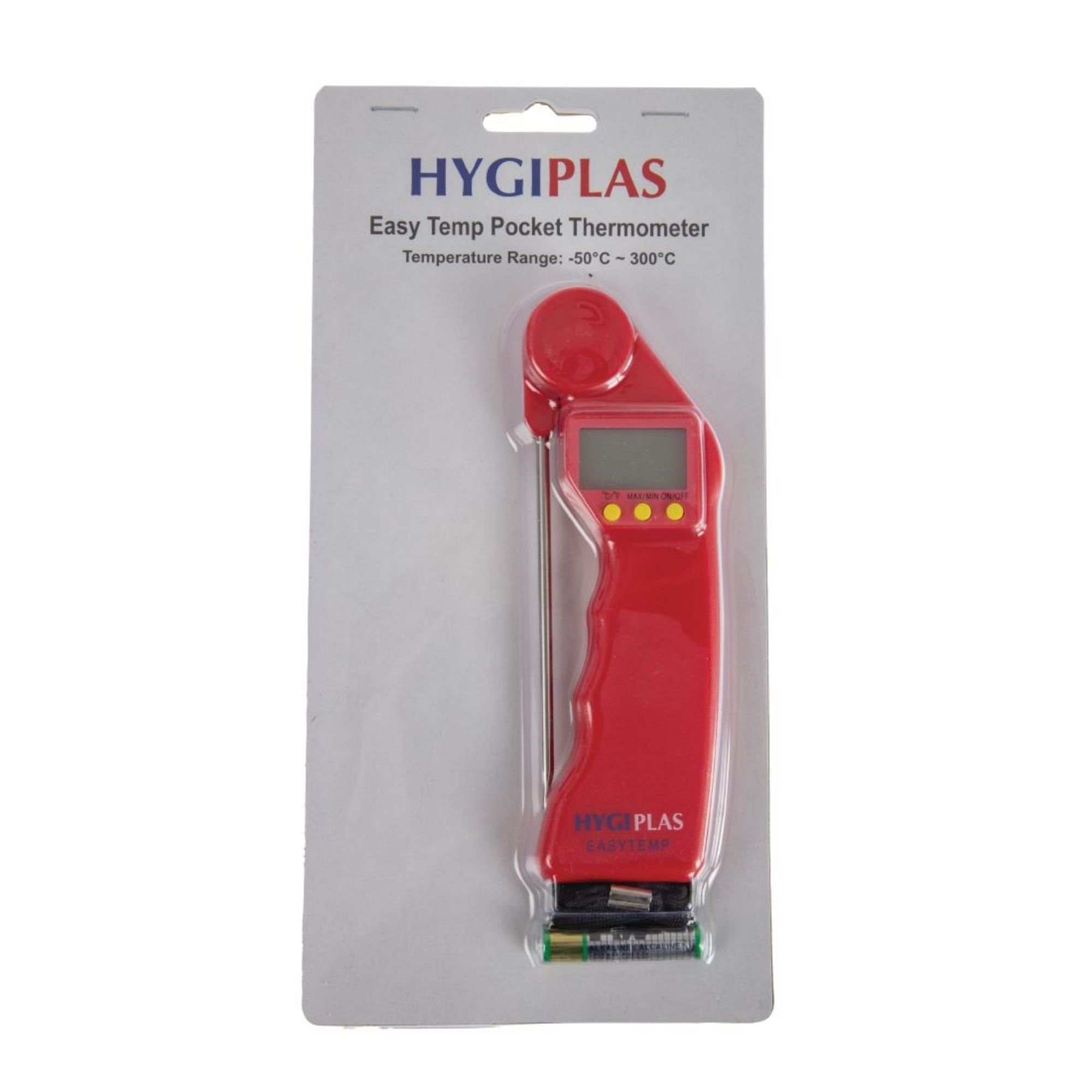 Picture of Hygiplas Easytemp Colour Coded Red Thermometer