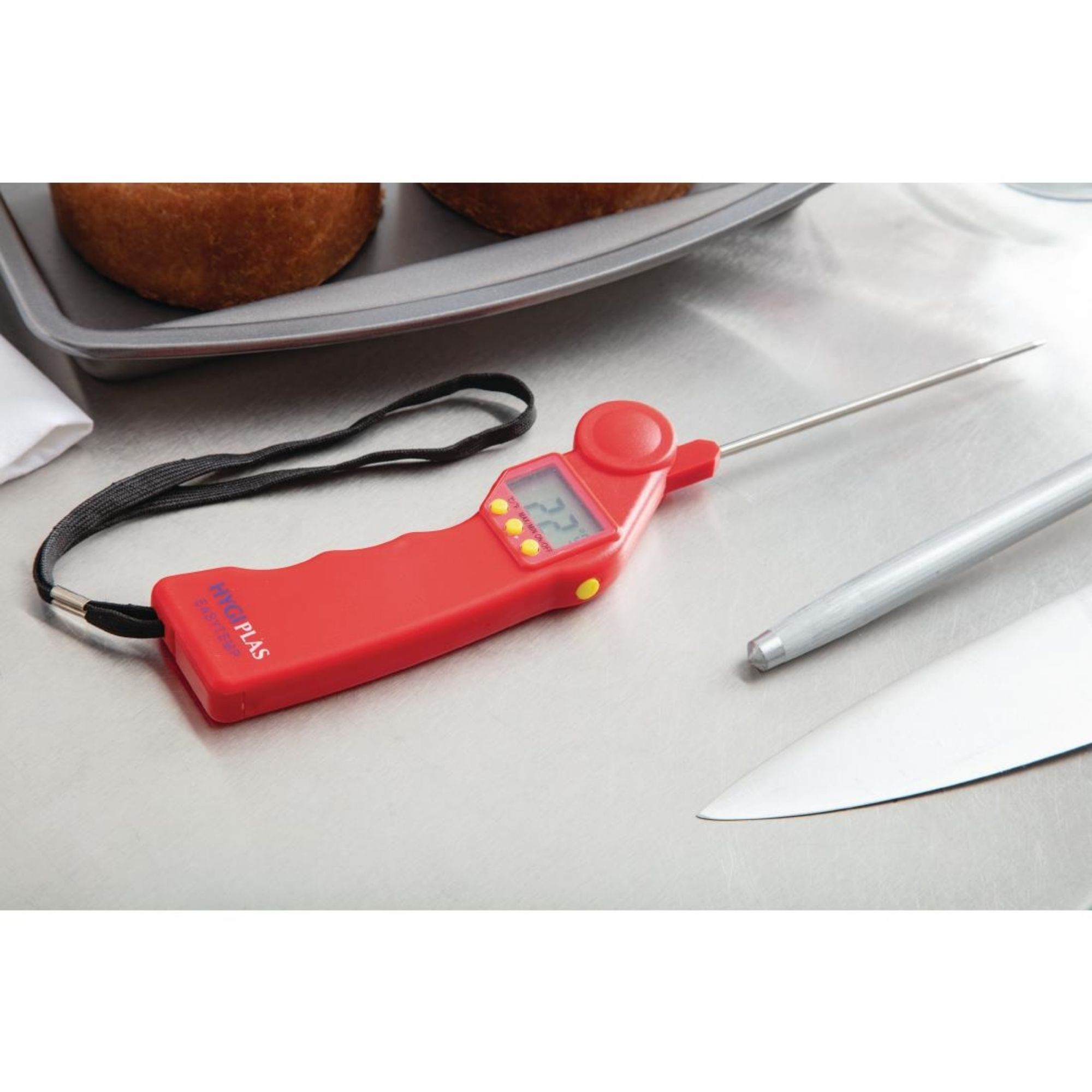 Picture of Hygiplas Easytemp Colour Coded Red Thermometer