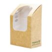 Picture of Vegware Compostable Kraft Tortilla Wrap Boxes With PLA Window (Pack of 500)