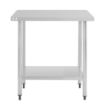 Picture of Nisbets Essentials Self Assembly Stainless Steel Table 800 x 600mm
