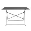 Picture of Bolero Pavement Style Folding Table Black 1100mm x 700mm
