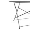 Picture of Bolero Pavement Style Folding Table Black 1100mm x 700mm