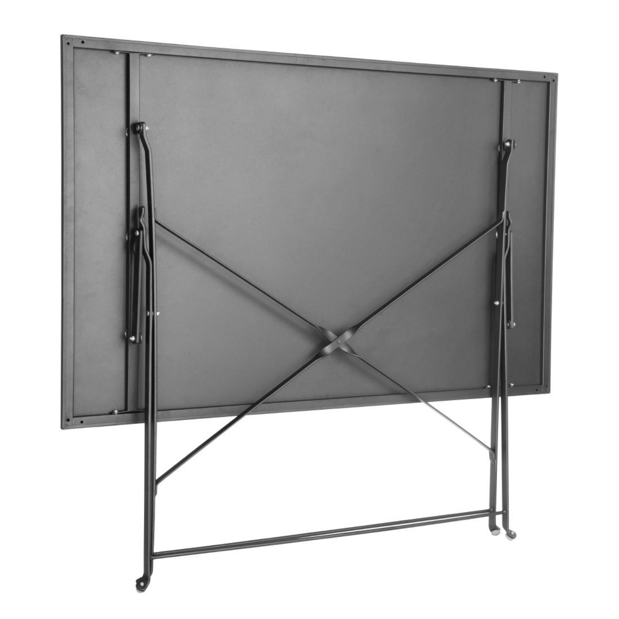 Picture of Bolero Pavement Style Folding Table Black 1100mm x 700mm