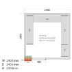 Picture of Tefcold CRPF2424 Coldroom (Cooling) H2200 x W2400 x D2400