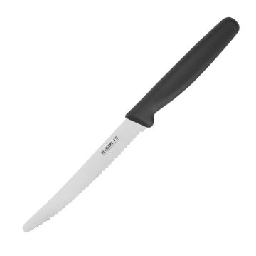 Picture of Hygiplas Serrated Tomato Knife Black 10.5cm