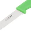 Picture of Hygiplas Serrated Tomato Knife Green 10.5cm