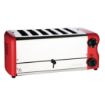 Picture of Rowlett Esprit 6 Slot Toaster Traffic Red w/2x Additional Elements & Sandwich Cage