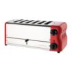 Picture of Rowlett Esprit 6 Slot Toaster Traffic Red w/2x Additional Elements & Sandwich Cage